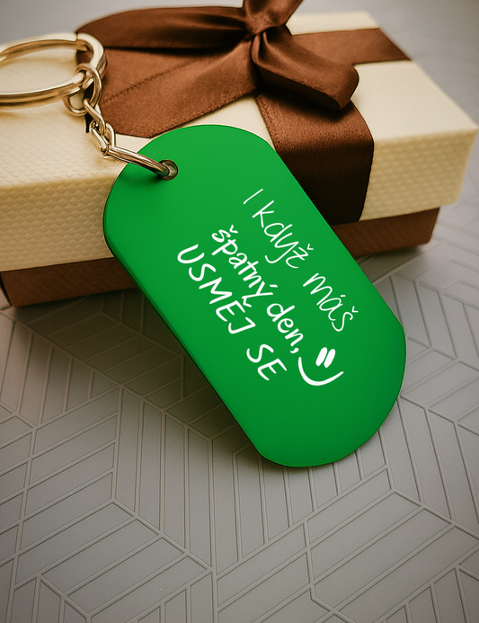 Klíčenka P001-I když máš špatný den, usměj se