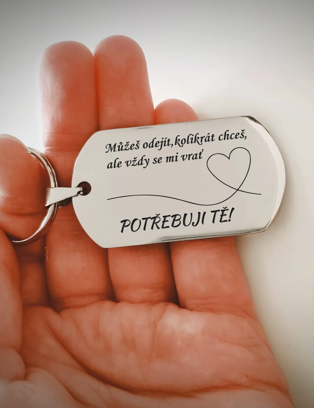 Klíčenka ALBA - Potřebuji tě / Zbožňuji tě