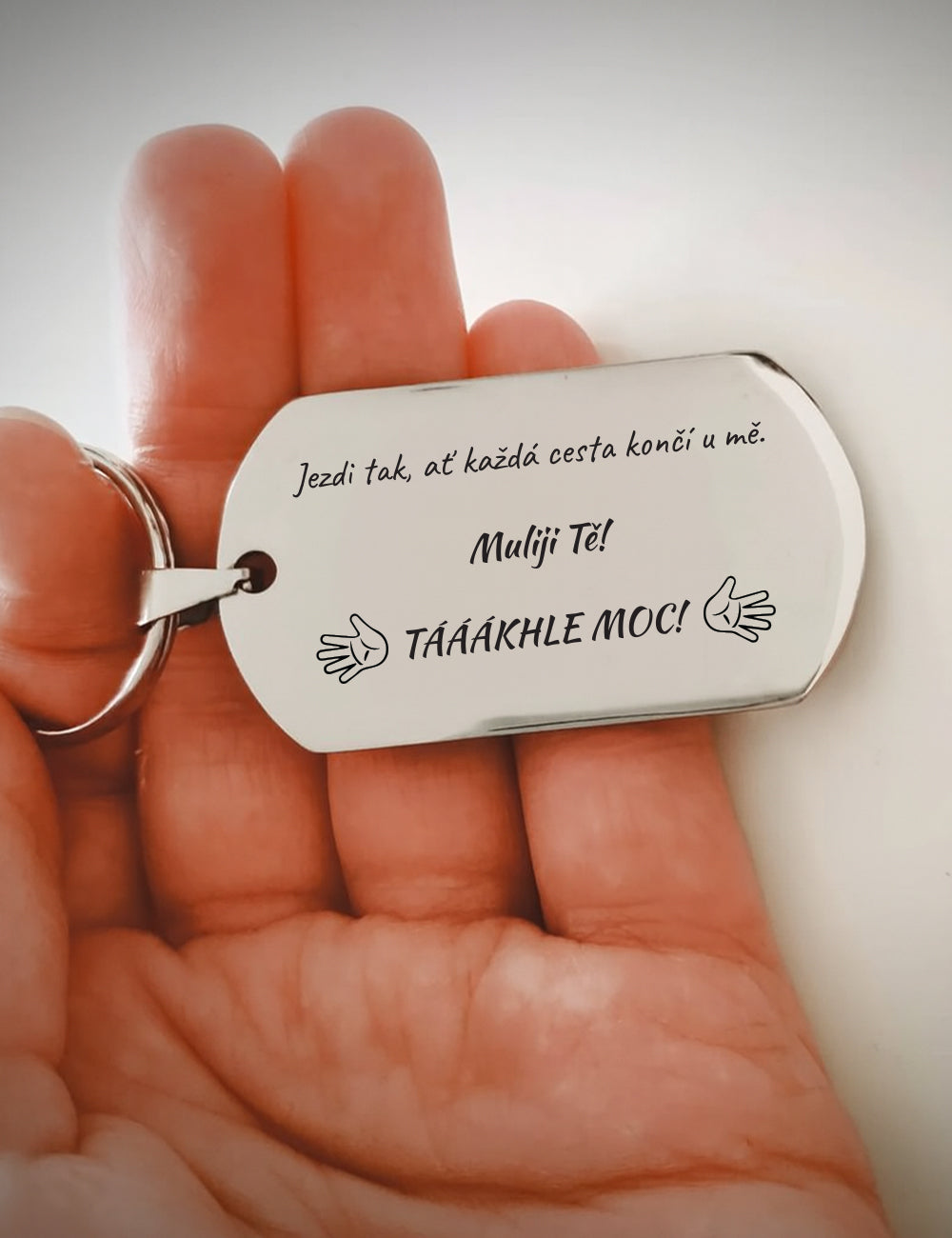 Klíčenka P032 – jezdi opatrně