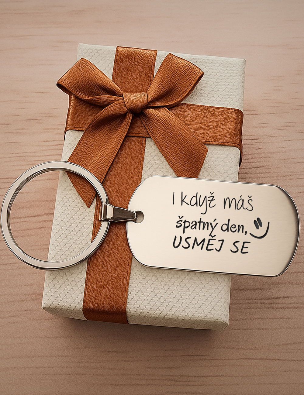 Klíčenka ALBA - I když máš špatný den, usměj se