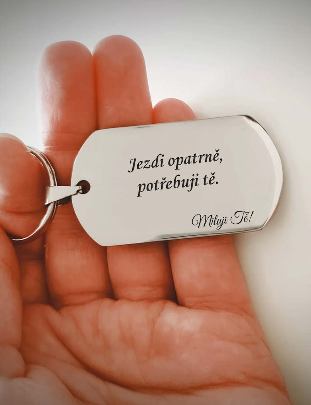 Klíčenka ALBA - Jezdi opatrně