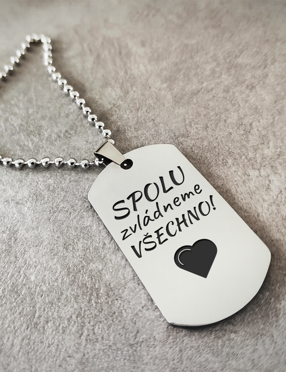 Přívěsek s řetízkem MORAVA-Spolu zvládneme všechno